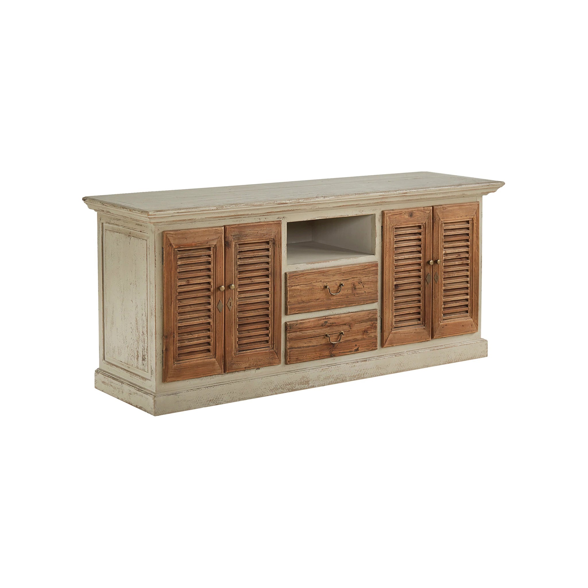 Louvred Pine Credenza