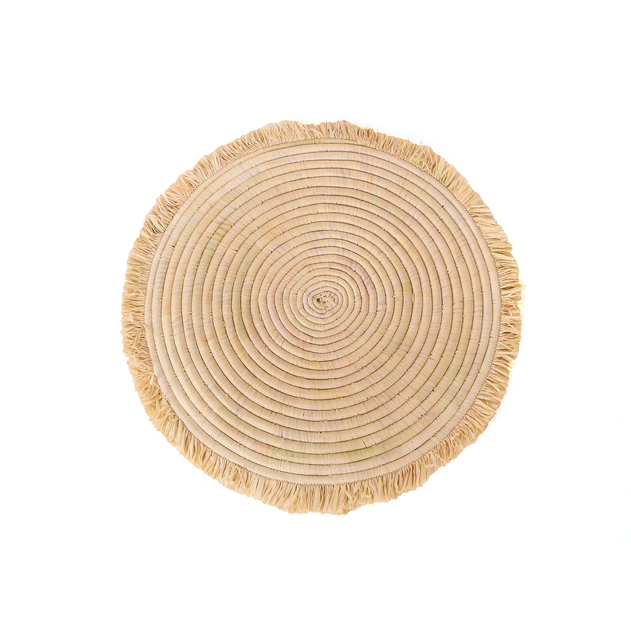 Fringed Woven Charger in Natural 15