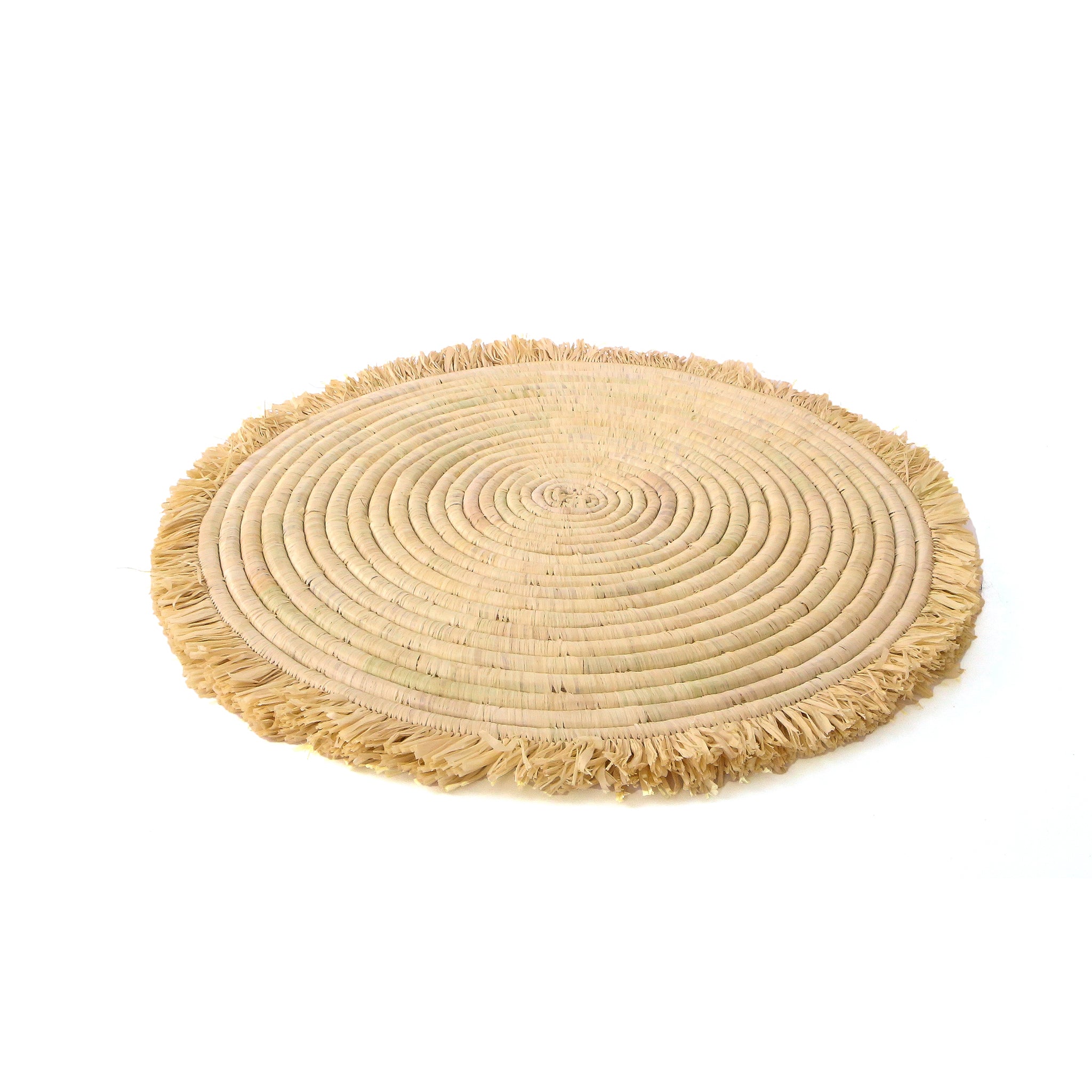 Fringed Woven Charger in Natural 15