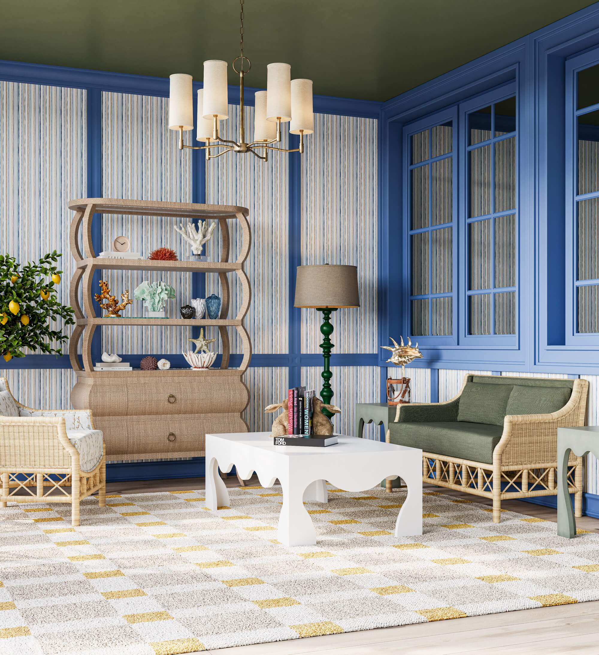 Lunel Scalloped Coffee Table