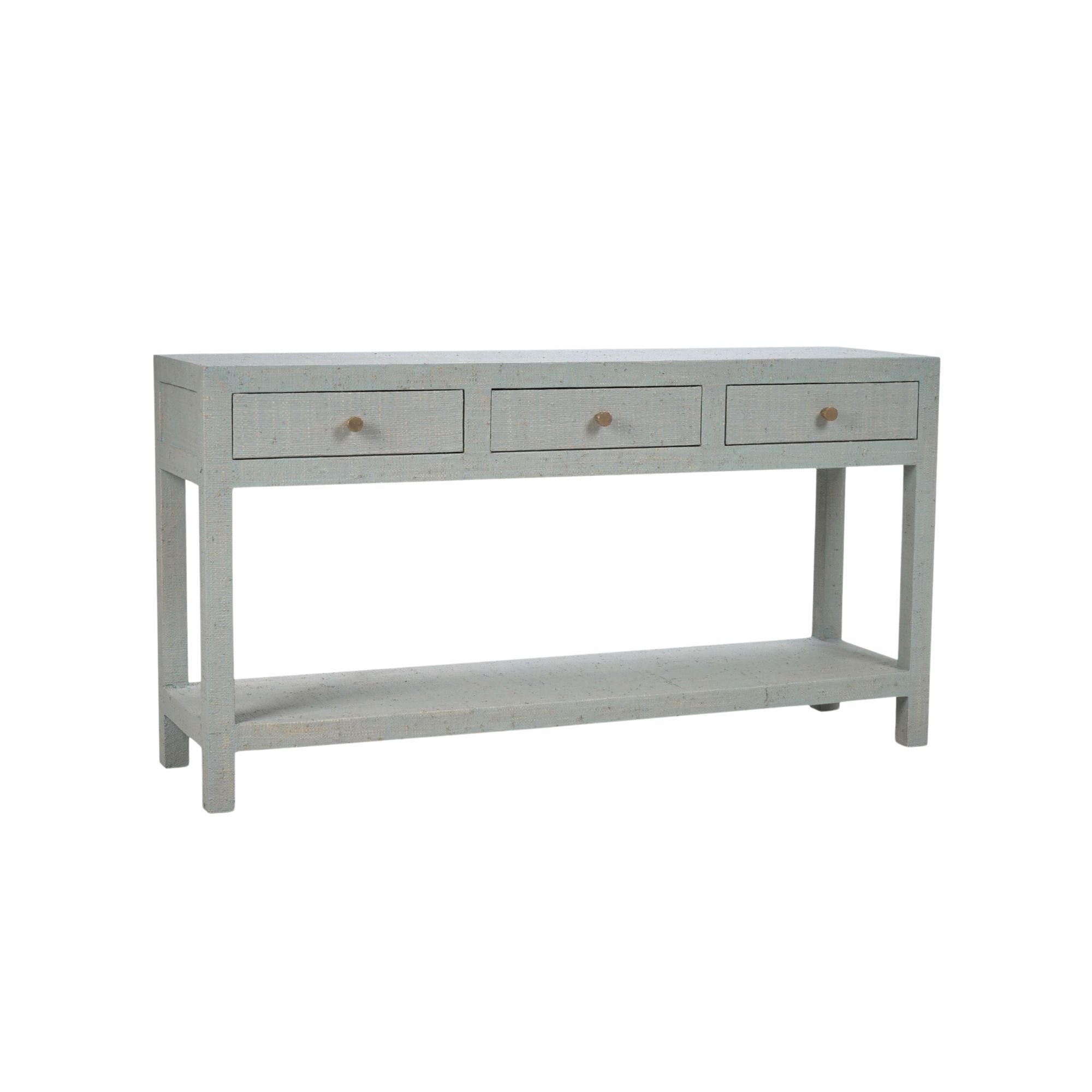 Calinda Grasscloth Console Table