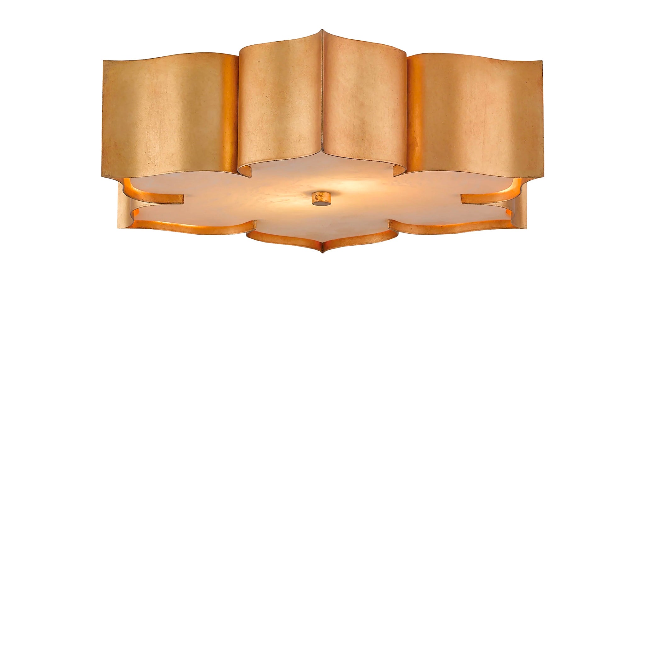 Grand Lotus Gold Flush Mount