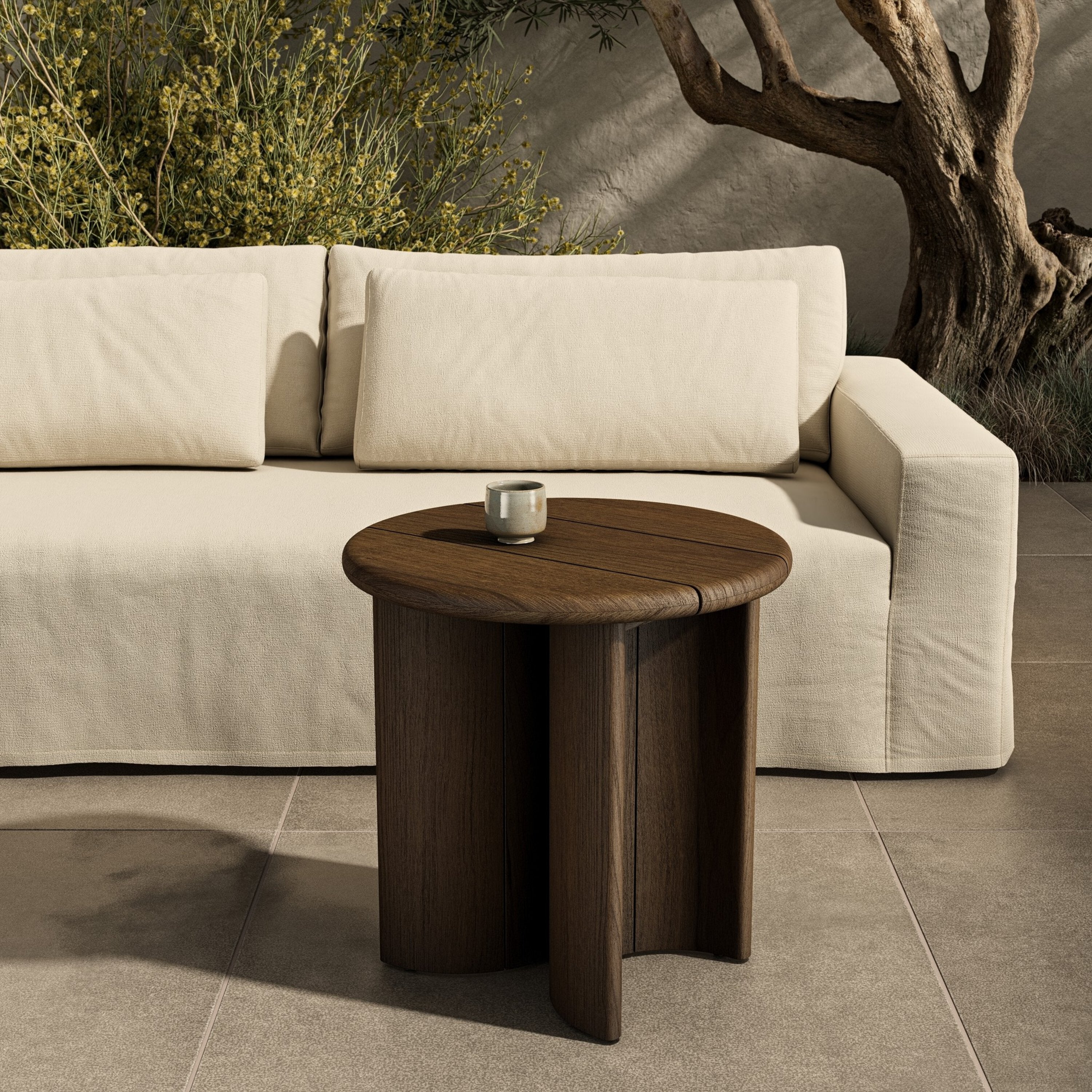 Saldana Outdoor End Table